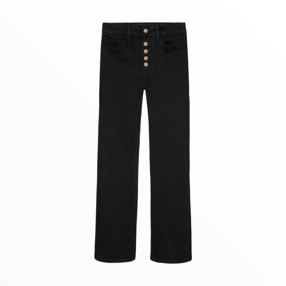 ZARA | Black | THE CROPPED FLARE ZW JEANS LIMITED EDITION - Picture 2 of 6